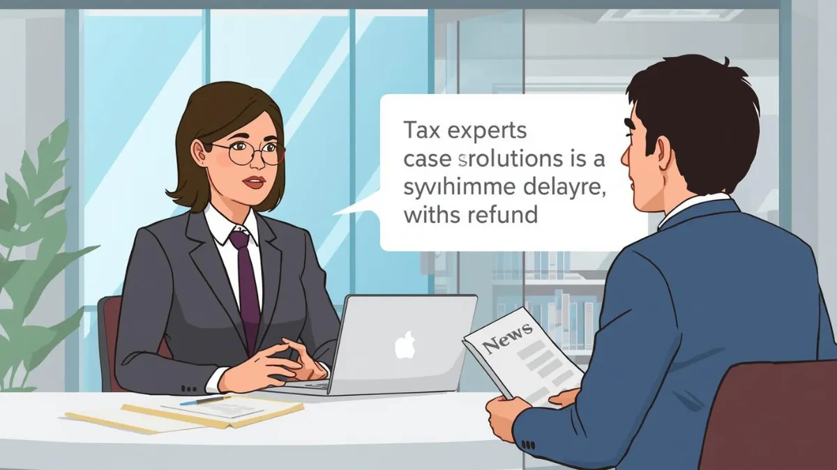 Tax expert explaining IRS refund delay solutions
